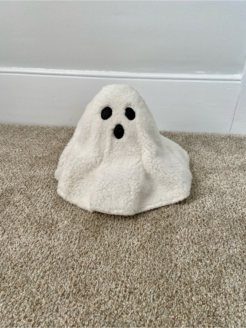 Sherpa Ghost Halloween Plush Decor Michaels EUC - Picture 3 of 12